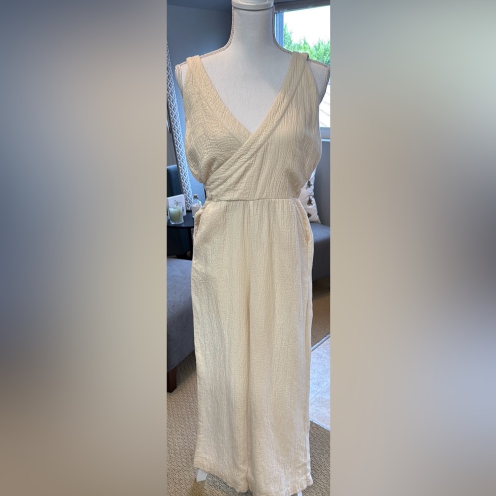 🤍 Anthropologie Demi Textured Wide-Leg Jumpsuit 🤍